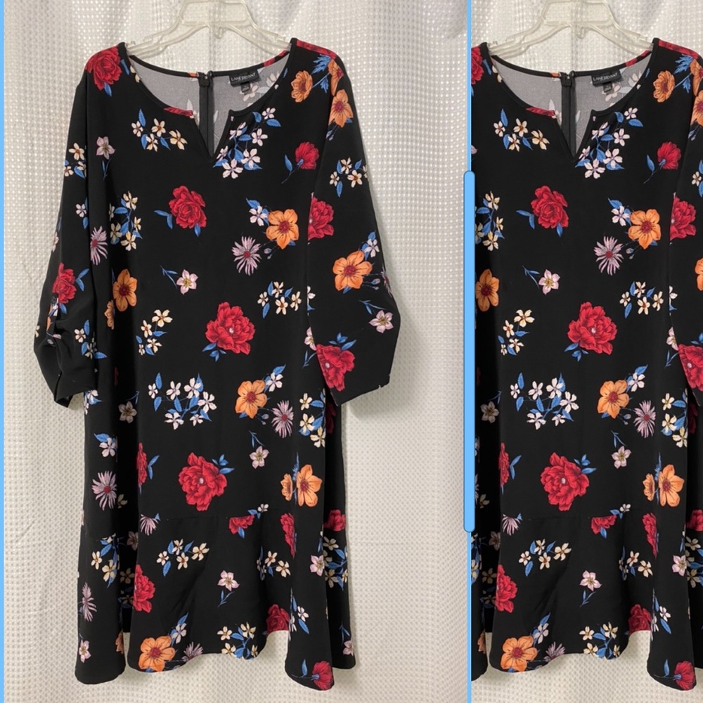 Lane Bryant knee length Flounce hem dress